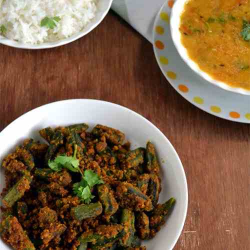 Besanwali Bhindi | Okra Curry