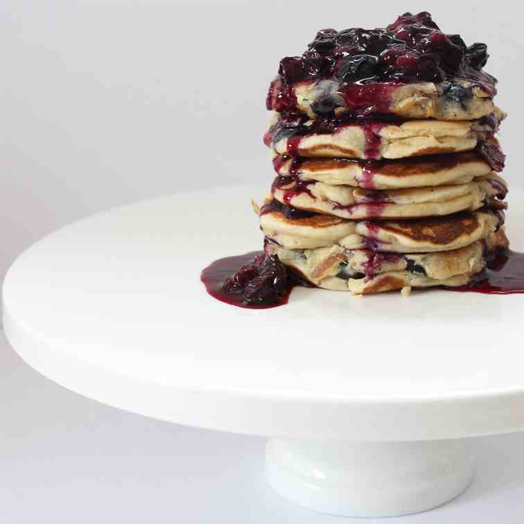 Sugar-Free Blueberry Pancakes