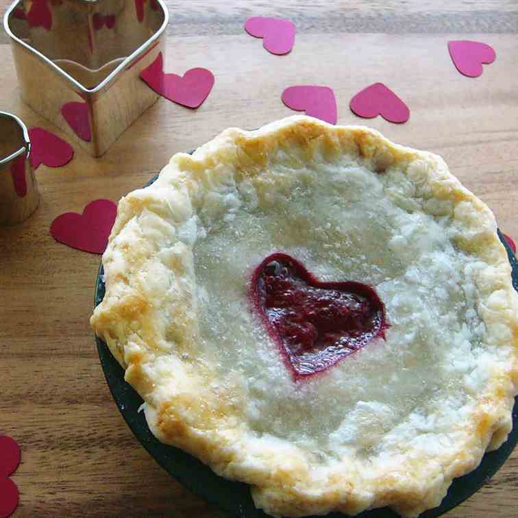Valentine's Day Raspberry Mini Pies