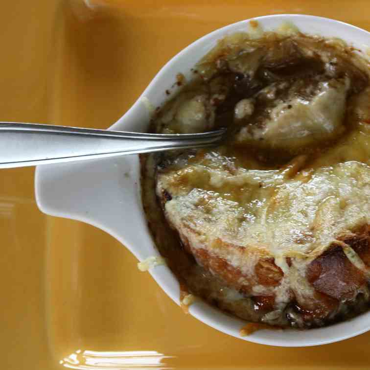 French Onion Soup with Lager