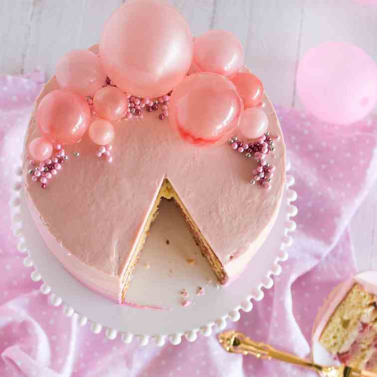 Pink Bubble Cake