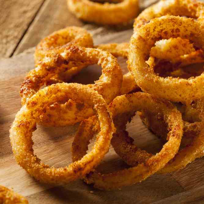 Flourless Crunchy Onion Rings