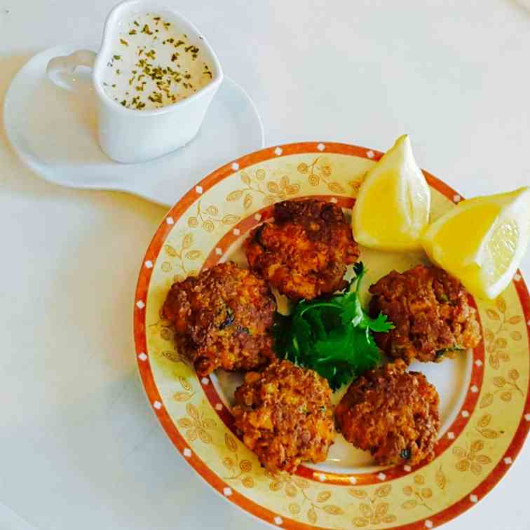 Fish cakes with oats