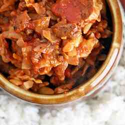 Lazy Unstuffed Cabbage Skillet