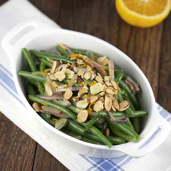 Citrus Green Beans with Almonds