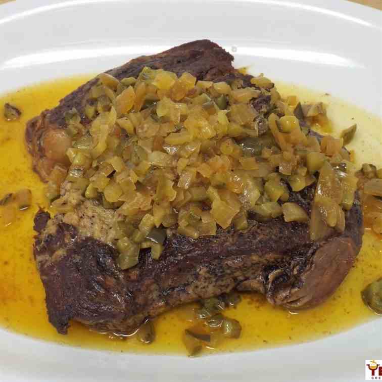 Garlic and Dill Pickle Pot roast