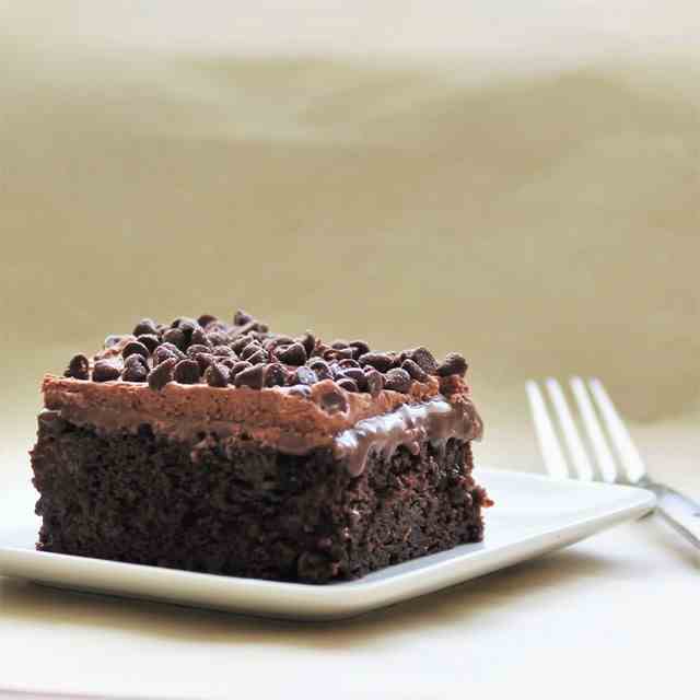 Chocolate Overload Poke Cake