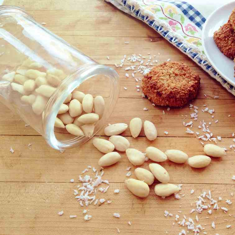 Dairy Free Coconut Almond Cookies