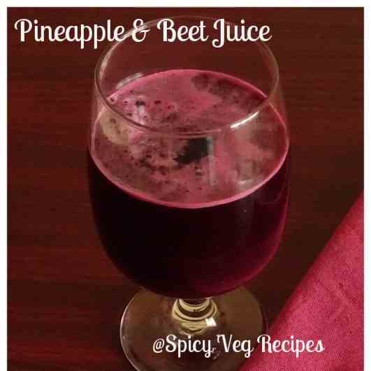 Beet and Pineapple Juice