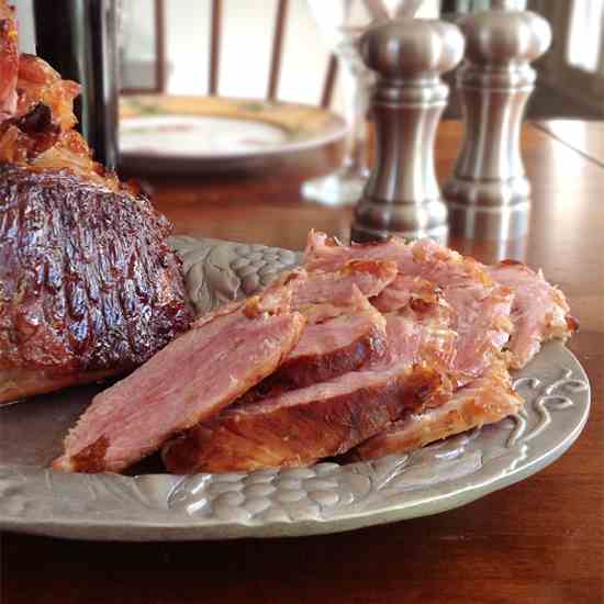 Thyme-Honey Glazed Ham