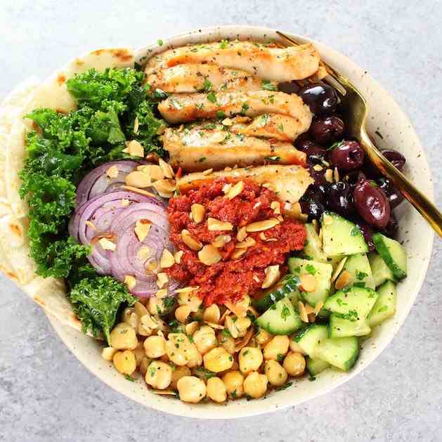 Chicken Kale Energy Bowl