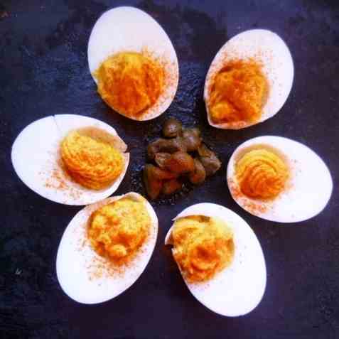 Classic devilled eggs