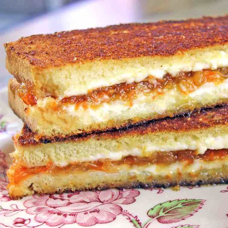 Carrot Cake Jam Grilled Cheese