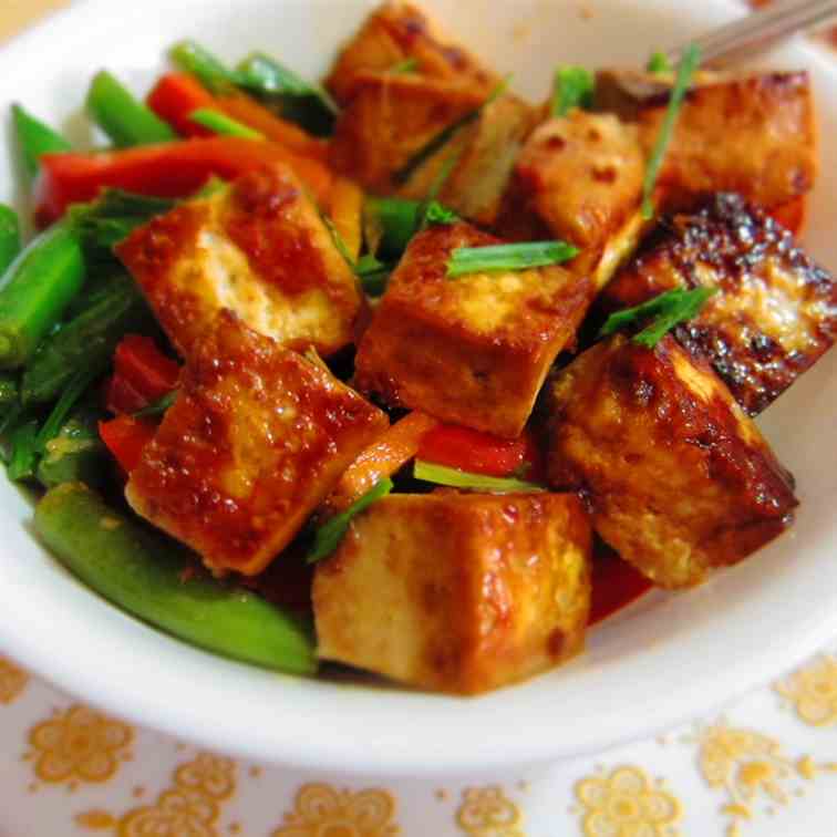 Honey Ginger Tofu Veggie Bowls
