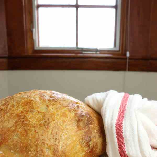 No-knead Overnight Rustic Bread
