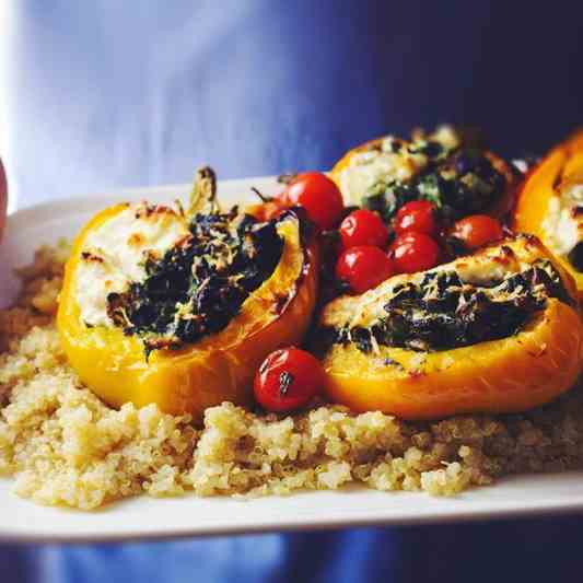 Roasted Stuffed Bell Peppers
