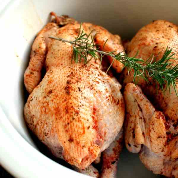 Poussin, Coquelet from the Slow Cooker