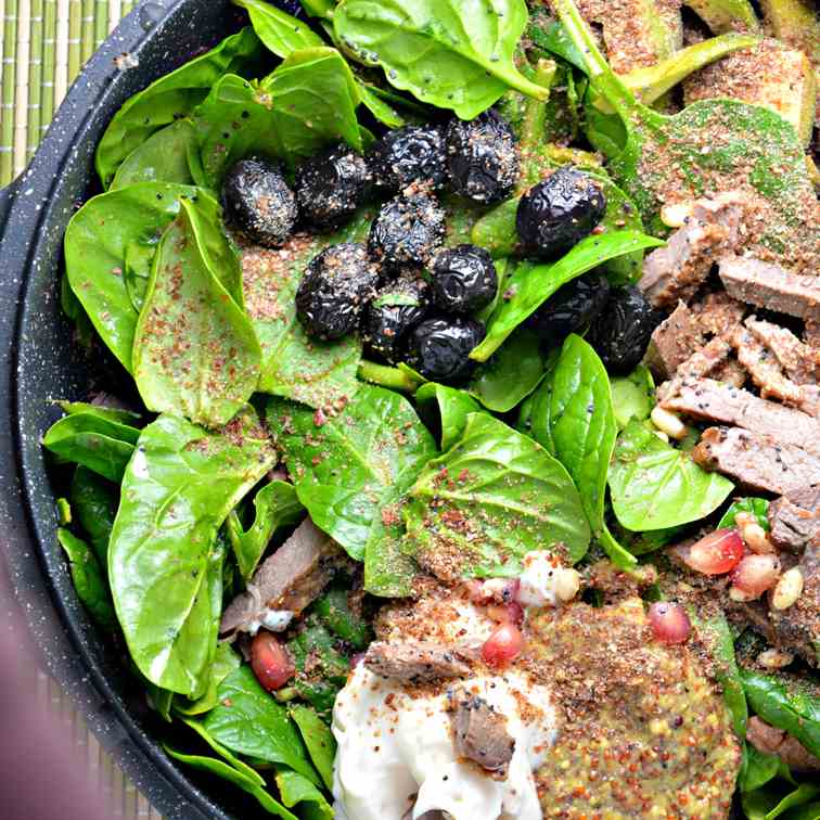 Leftover Duck - Spinach Salad