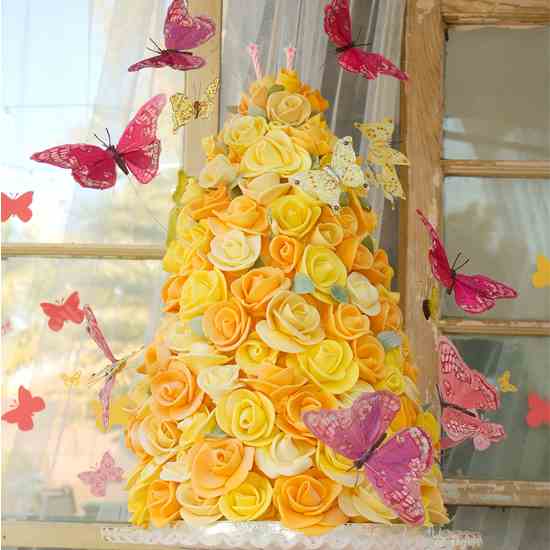 Rose Tower Cake