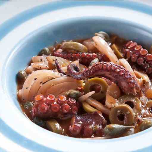 Octopus - eggplant salad (4 portions)