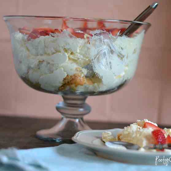 Whipped Pineapple Angel Food Trifle