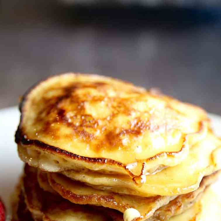 10 min Buttery Pancakes