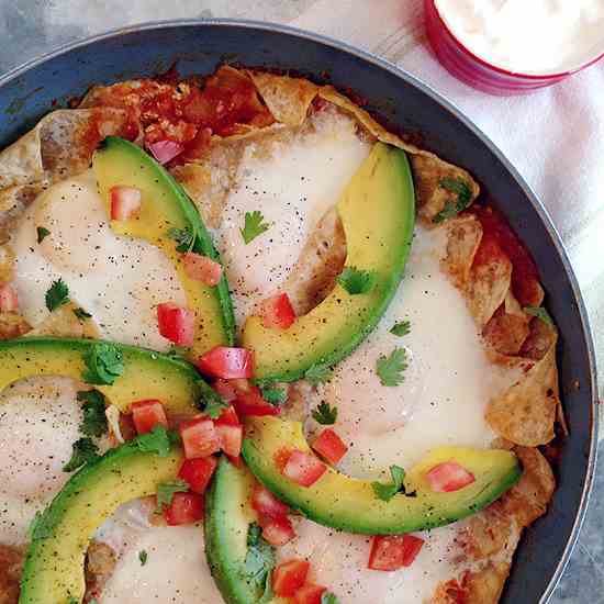 Chilaquiles and Eggs