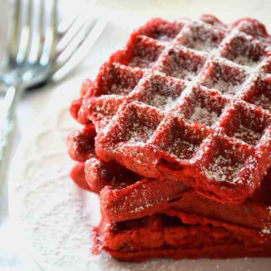 Red Velvet Waffles