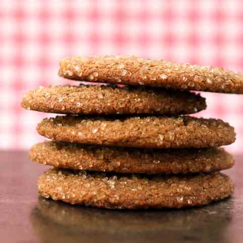 Chewy Molasses Spelt Cookies
