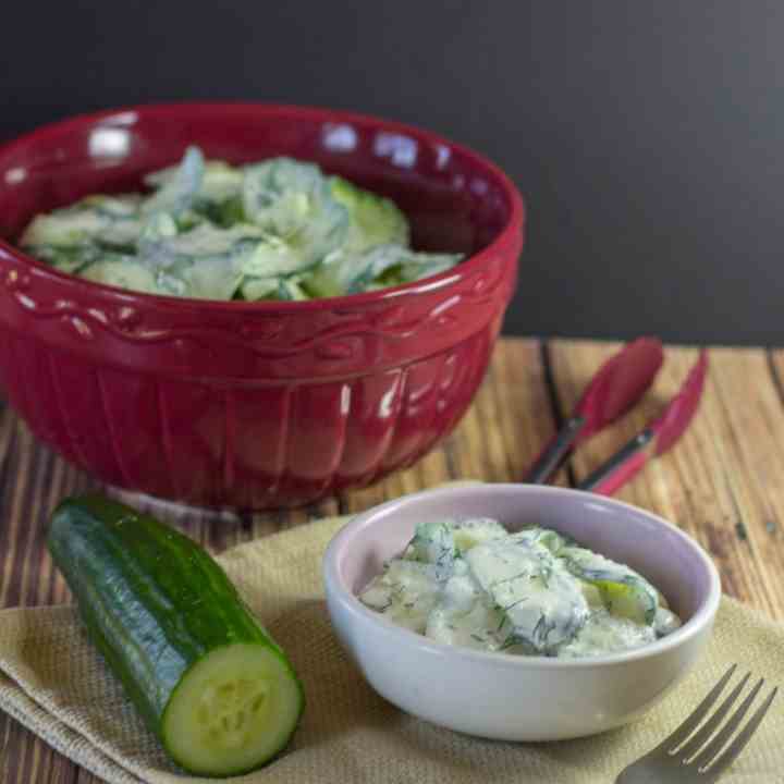Creamy Dill Cucumber Salad