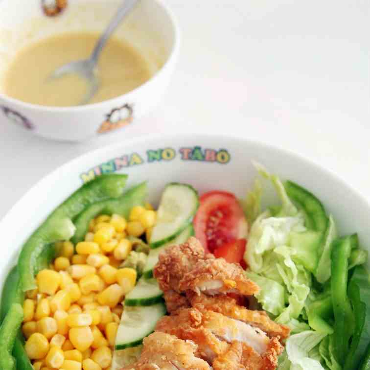 Salad with Honey Mustard Dressing