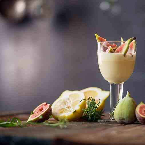 Sabayon with Prosecco and Figs