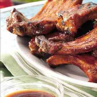Tasty and Spicy Barbecued Ribs With Chili 