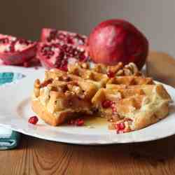 Better Oats Pomegranate Oatmeal Waffles