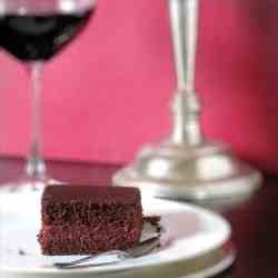Cherry & Red Wine Chocolate Cake