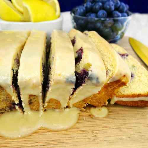 Lemon Blueberry Paleo Pound Cake
