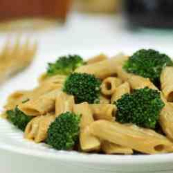 Broccoli Penne With Spicy PB Sauce