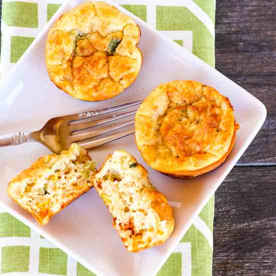 Southwest Cottage Cheese Muffins