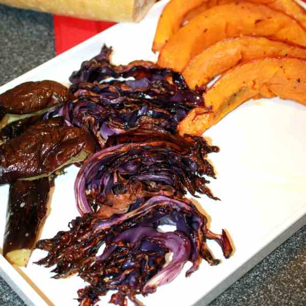 Roasted Autumn Vegetables and Cabbage chip