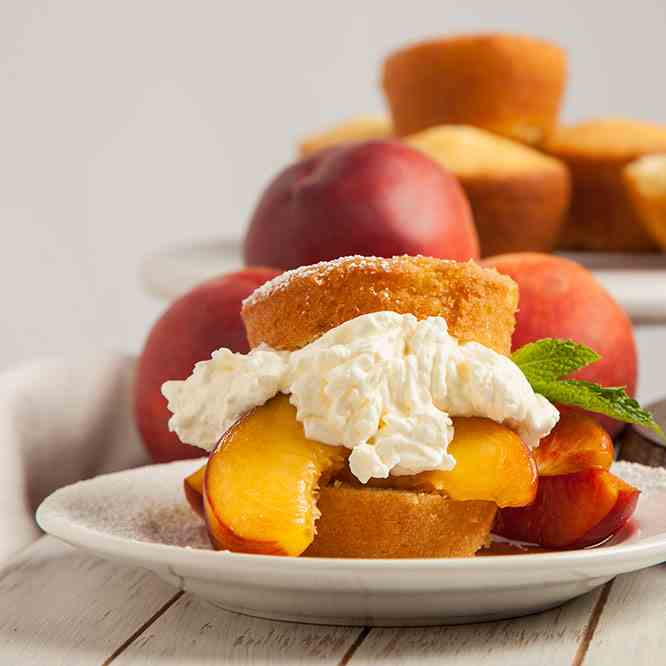 Peaches and Cream Shortcakes