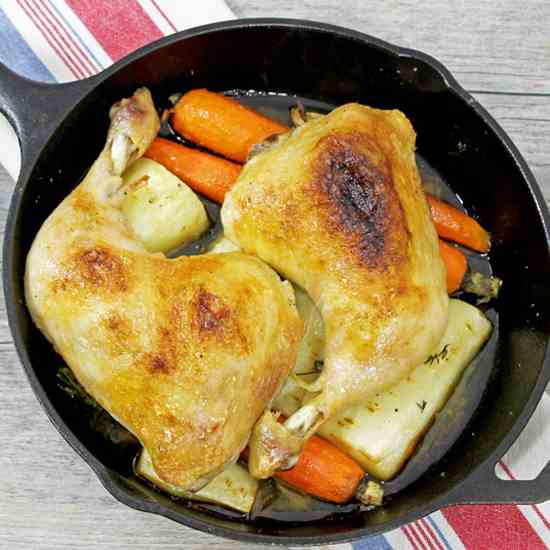 chicken with root vegetables 