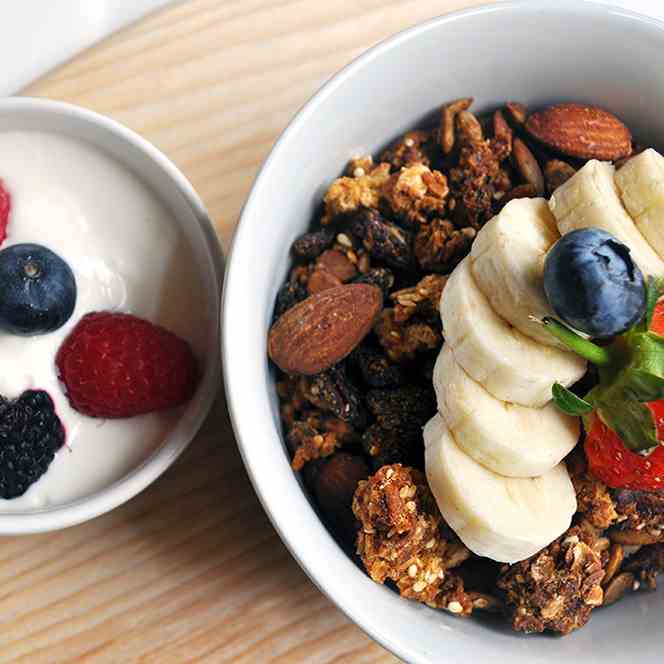 Healthy breakfast granola