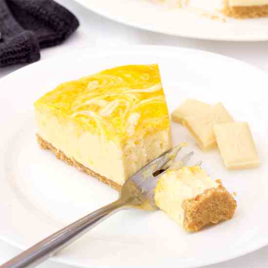 Mango - White Chocolate Cheesecake