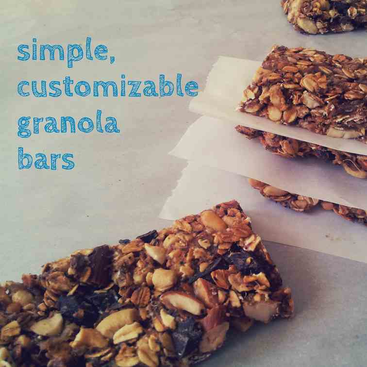 Simple Customizable Granola Bars