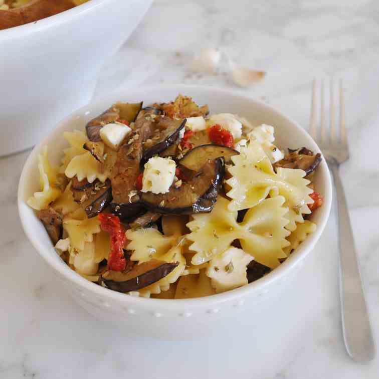 Pasta Salad with Grilled Eggplants