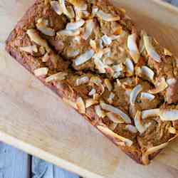Zucchini Spice Loaf with Toasted Coconut