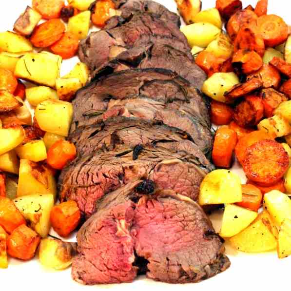 Beef Roast with Red Wine reduction