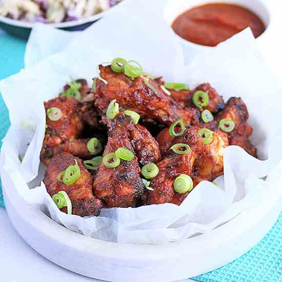 Oven Baked Barbecue Chicken Wings
