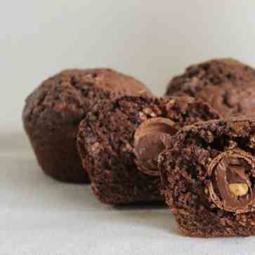 Ferrero Rocher Chocolate Muffins