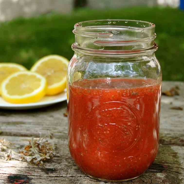 Paleo Strawberry Chia Lemonade